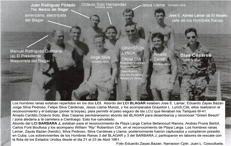 hombres ranas en el Blagar